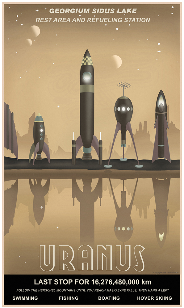 14 Intergalactic Travel Posters That Make Us Wish Space - Art Deco Sci Fi Poster (1600x1000), Png Download