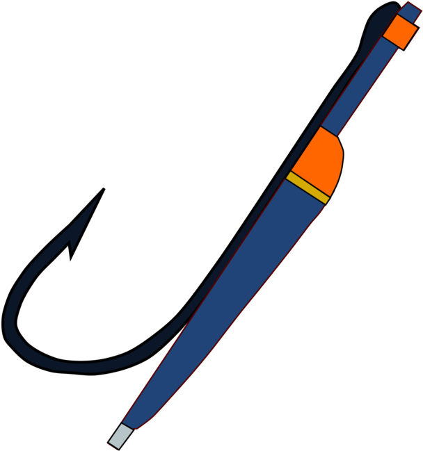 Fish Hook Download Computer Icons Fishing Floats - Hooked On Fishing Shower Curtain (691x750), Png Download