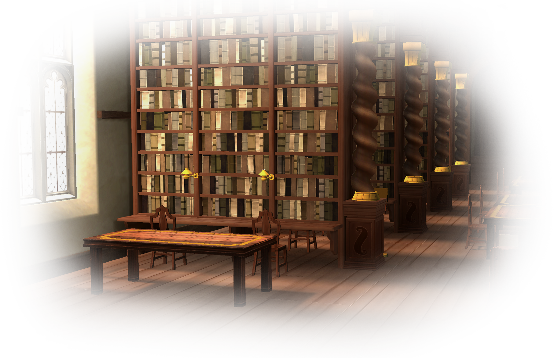 Hogwarts Mystery- Library - Harry Potter: Hogwarts Mystery (1813x1174), Png Download