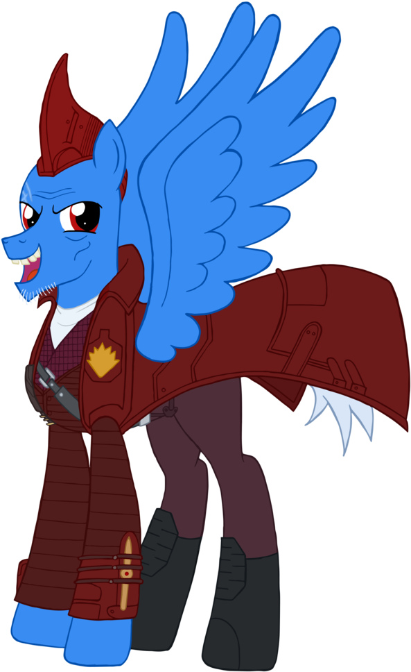 #1487099 - Artist - Edcom02, Artist - Jmkplover, Fin, - Pony Yondu (761x1024), Png Download