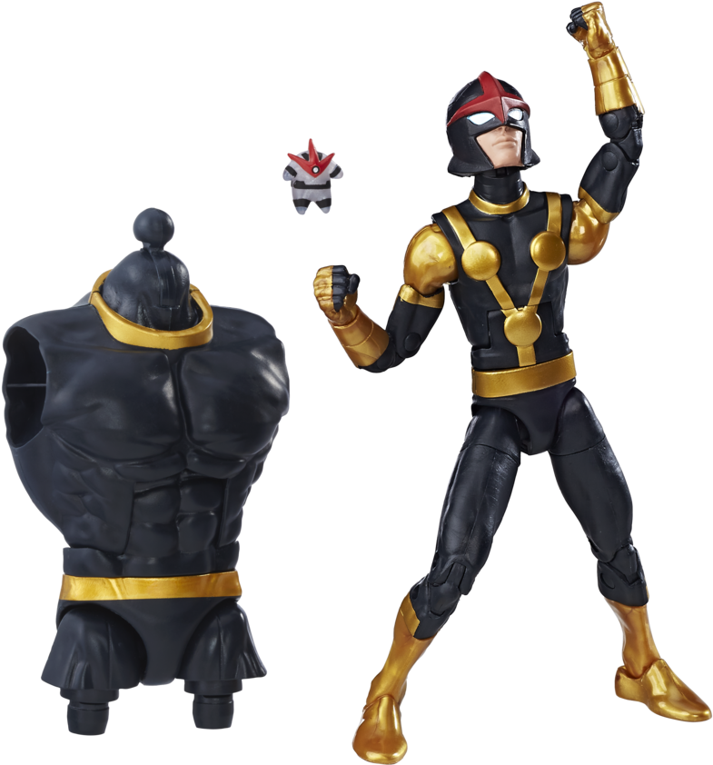 01 Of - Marvel Legends Nova (900x900), Png Download