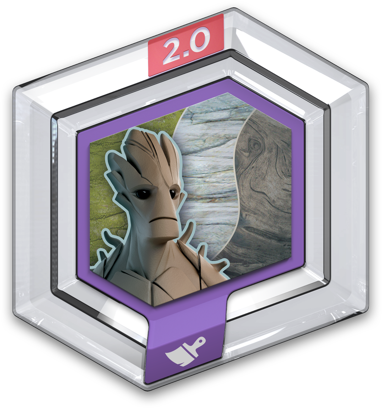 Theme Out Your Toy Box World With Groot's Roots - Disney Infinity Power Disc A Small World (1600x1600), Png Download