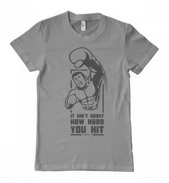 T-shirts - Rocky Balboa - T-shirt (540x585), Png Download