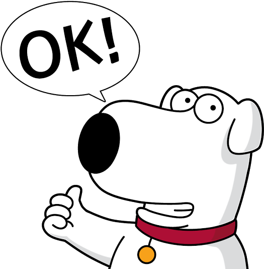Brian Stewie Peter - Family Guy Brian Transparent (547x547), Png Download