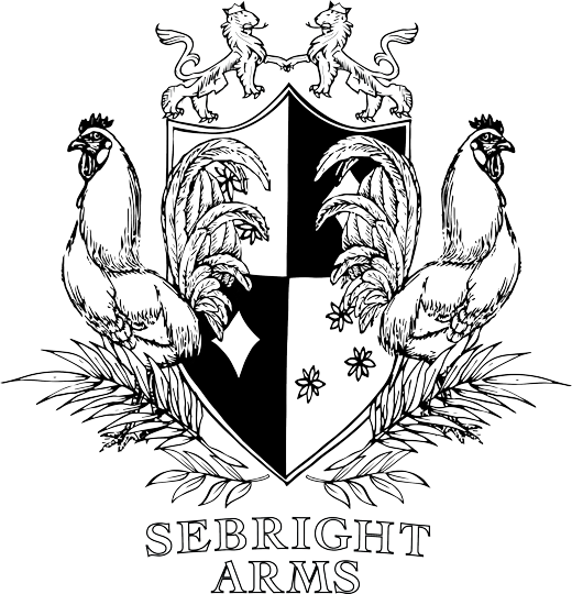 Beer - Burgers - Roasts - Music - - Sebright Arms Logo (520x540), Png Download