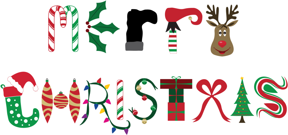 Christmas-merry - Christmas Eve Word Art (1024x520), Png Download