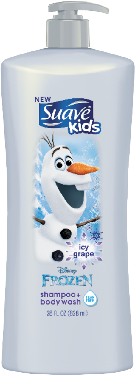 Disney Frozen Olaf Icy Grape Shampoo And Body Wash - Suave Frozen Icy Grape Body Wash 828 Ml (1500x1500), Png Download