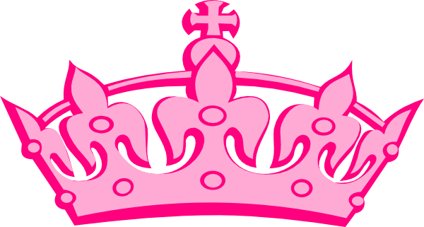 Hot Pink Crown Clip Art - Tiara Clip Art Png (600x321), Png Download