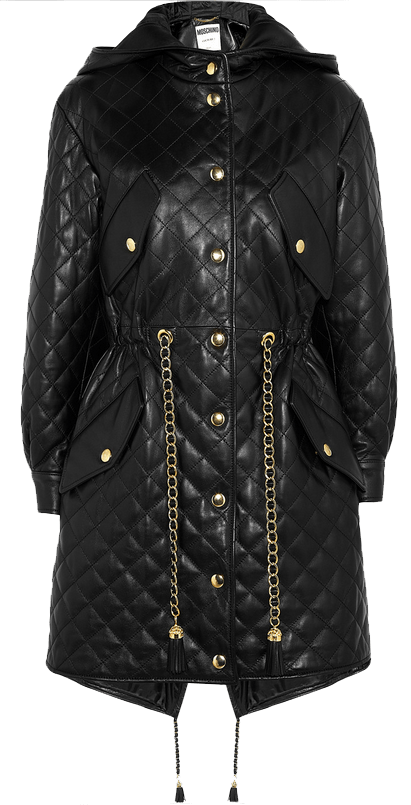True Religion Military Cotton Parka - Leather Jacket (411x805), Png Download