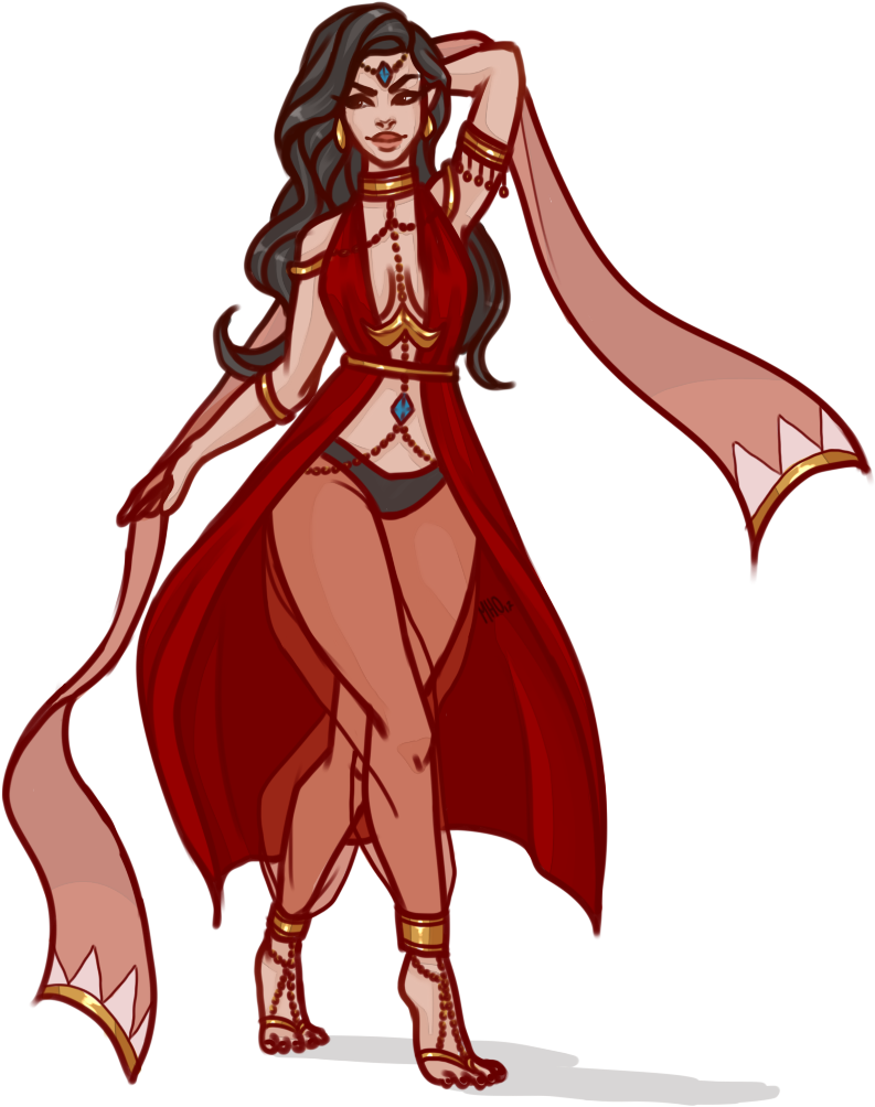 Fireball Drawing Female - Sorceress Oc (857x1093), Png Download