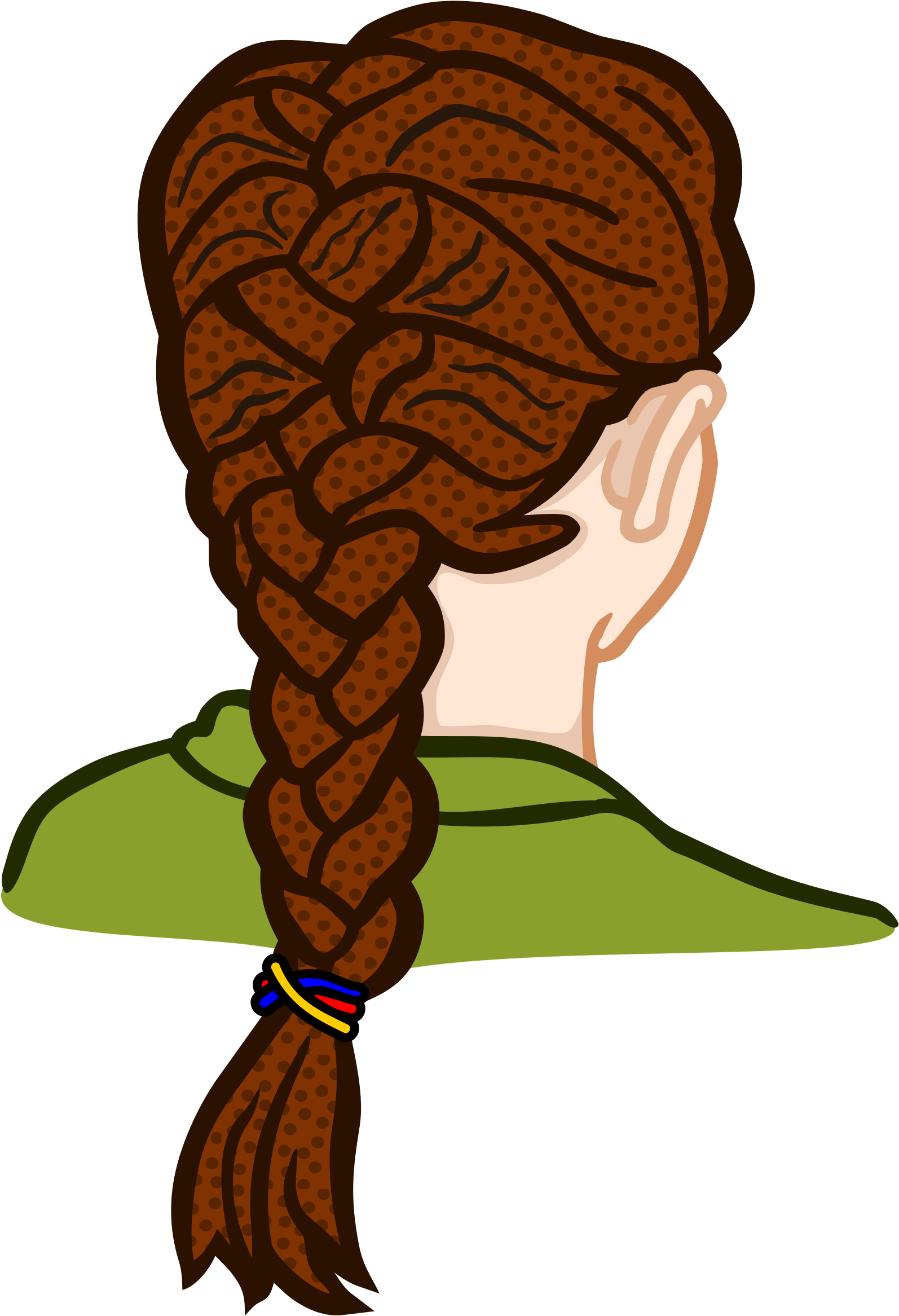 This Free Icons Png Design Of French Braid (2400x2400), Png Download