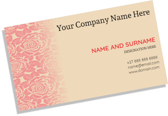 Single Sided Business Card - Business Card (663x458), Png Download