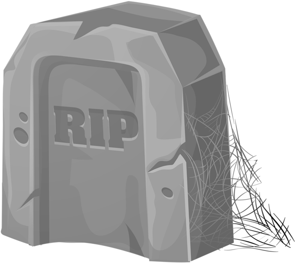 Gravestone Clipart Coffin - Tombstone Clipart (600x529), Png Download