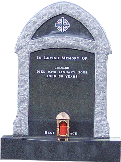 Memorial Headstones - Cross (400x537), Png Download