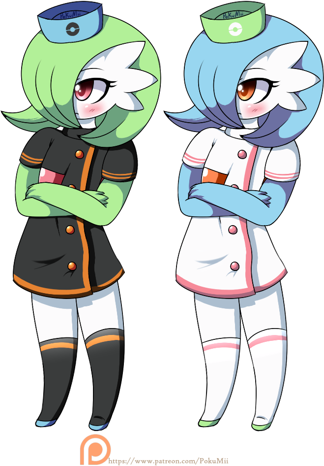 Nurse Gardevoir - Gardevoir Nurse (682x952), Png Download
