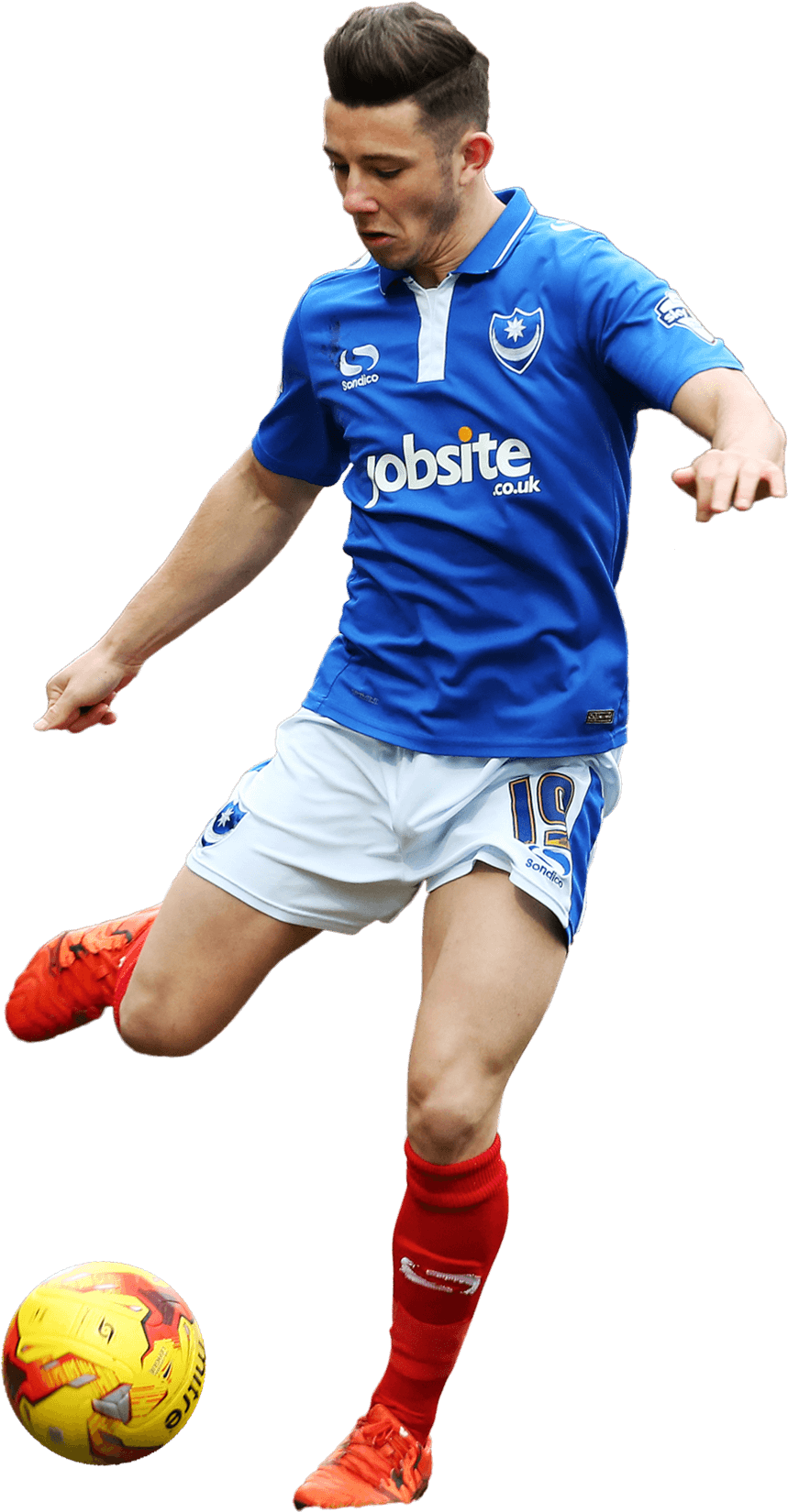 Youth Soccer Player Png Download - Conor Chaplin Portsmouth Fc (1376x1695), Png Download