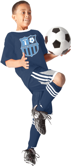 Youth Athletics - Youth Soccer Player Png (294x582), Png Download
