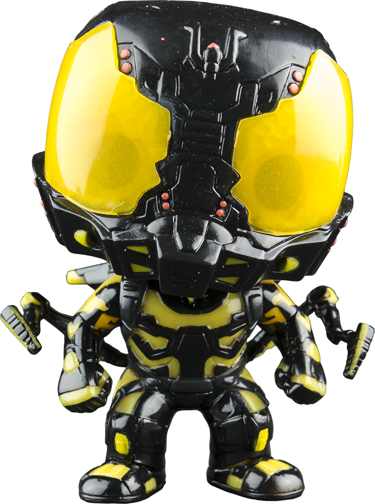 Yellowjacket Glow In The Dark Pop Vinyl Figure - Yellow Jacket Glow In The Dark Pop (745x1000), Png Download
