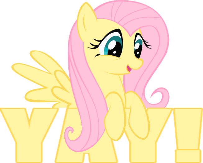 Fluttershy's Cheer - Fluttershy Yay Meme (653x525), Png Download
