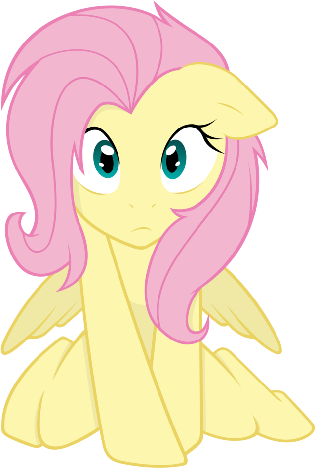 Absurd Res Artist Ambris Artist Vectorpone Fluttershy - Confused Fluttershy Base (767x1024), Png Download