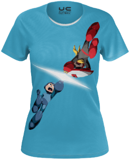 Mega Man Versus Proto Man - Shirt (400x400), Png Download