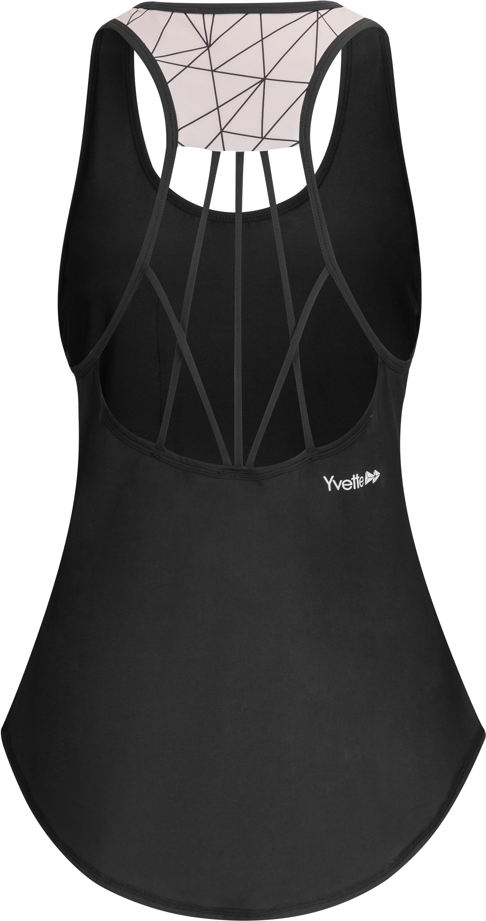 Criss Cross Back Asymmetric Print Sports Tank Top With - World Wide Web (2000x3743), Png Download
