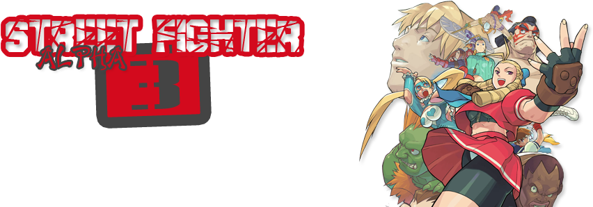 Street Fighter Alpha - Street Fighter Alpha 3 (1000x300), Png Download