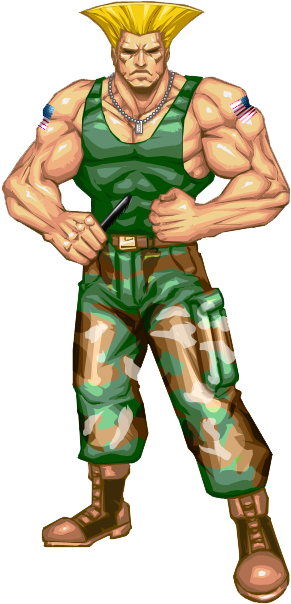 Png Files - Guile Street Fighter (315x615), Png Download