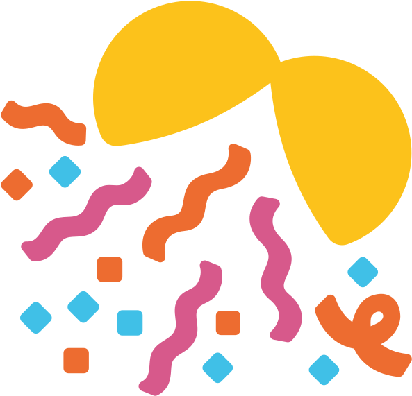 Download File - Emoji U1f38a - Svg - Confetti Emojis - HD Transparent ...