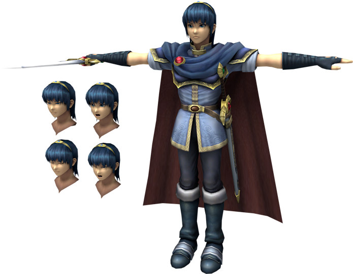 Download Zip Archive - Marth Super Smash Bros (750x650), Png Download