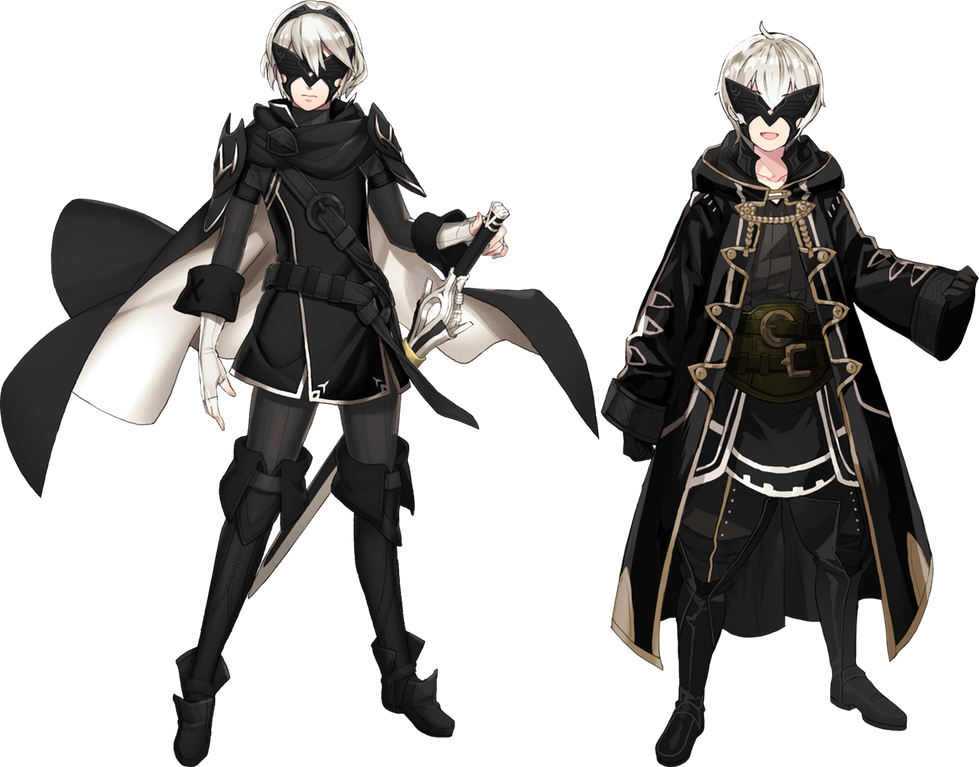 Marth And Male Morgan - Yorha Male (979x767), Png Download