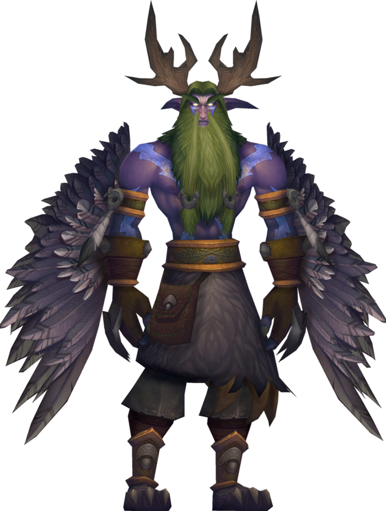He Earned Them Through Druid Training - Wow Malfurion Stormrage (776x1028), Png Download