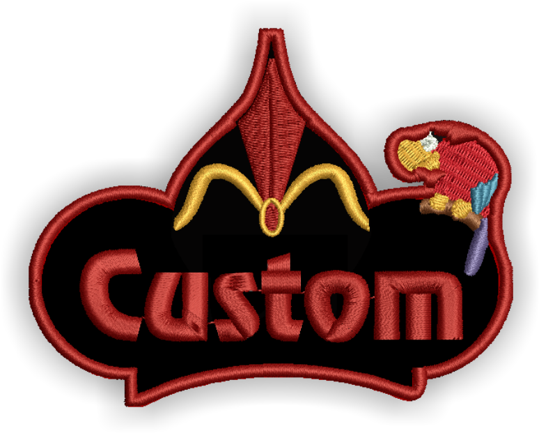 Image Of Jafar Custom Iron-on Patch With Name - Emblem (788x631), Png Download