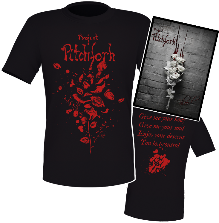 Set 2cd Book Shirt Project Pitchfork "blood" - Project Pitchfork - Blood (music Cd) (733x747), Png Download