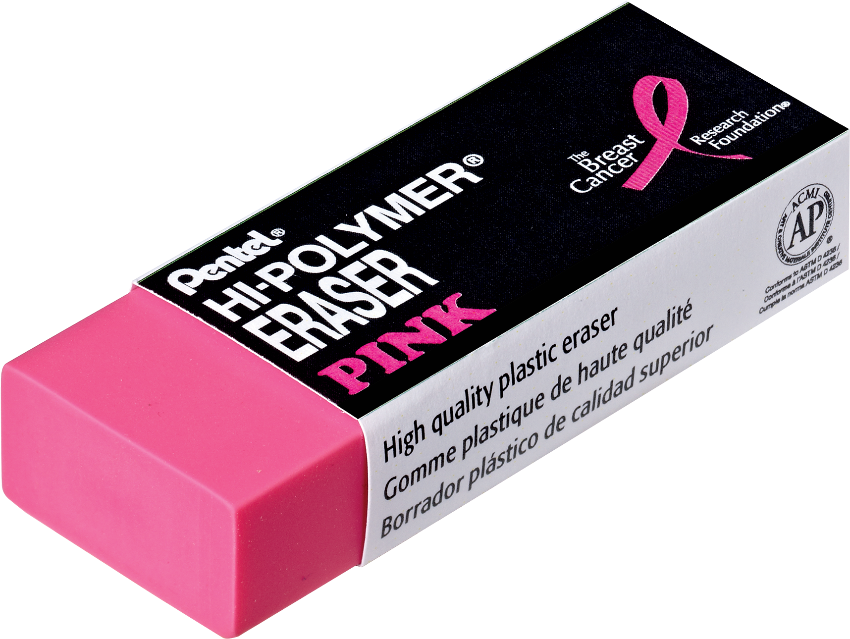 Pink Hi Polymer Eraser (2100x1692), Png Download
