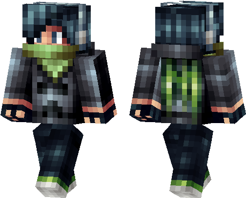 Minecraft Pe Skins - Skin Gamer Minecraft Pe (538x437), Png Download