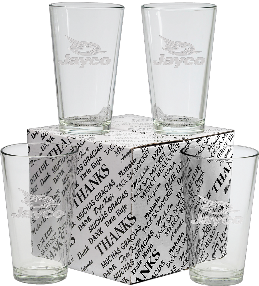 View High-res Image - Promotional 16 Oz. Mixing Glass Thank You Set Of Four (908x1000), Png Download