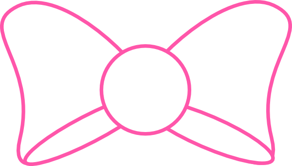 Pink Ribbon Bow Minnie Mouse Template Printable Clipart - Minnie Mouse Pink Ribbon (600x342), Png Download