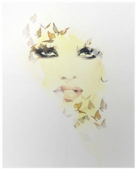 Beautiful Woman Face - Still Life (400x400), Png Download