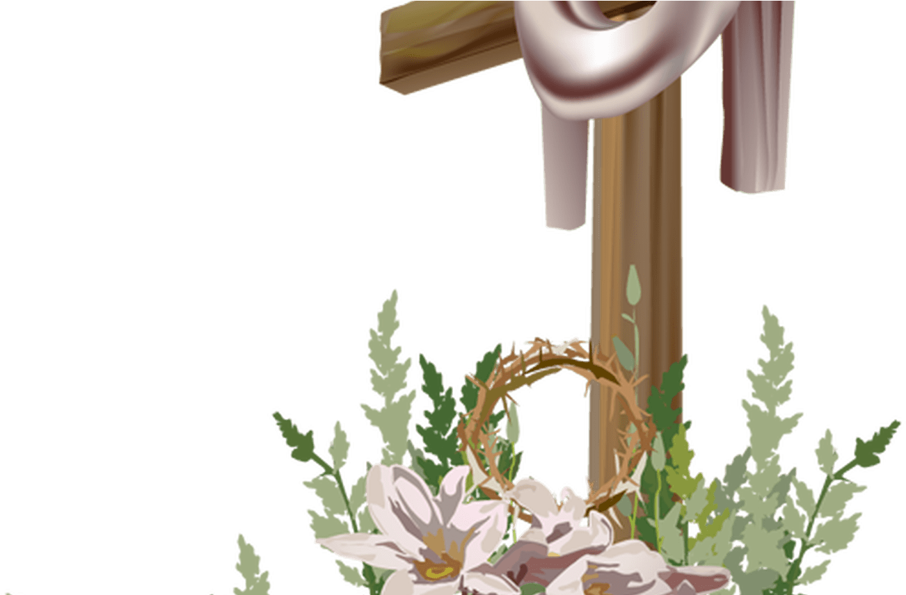 Easter Cross 2 E1491996909500png - Easter Cross (1368x855), Png Download