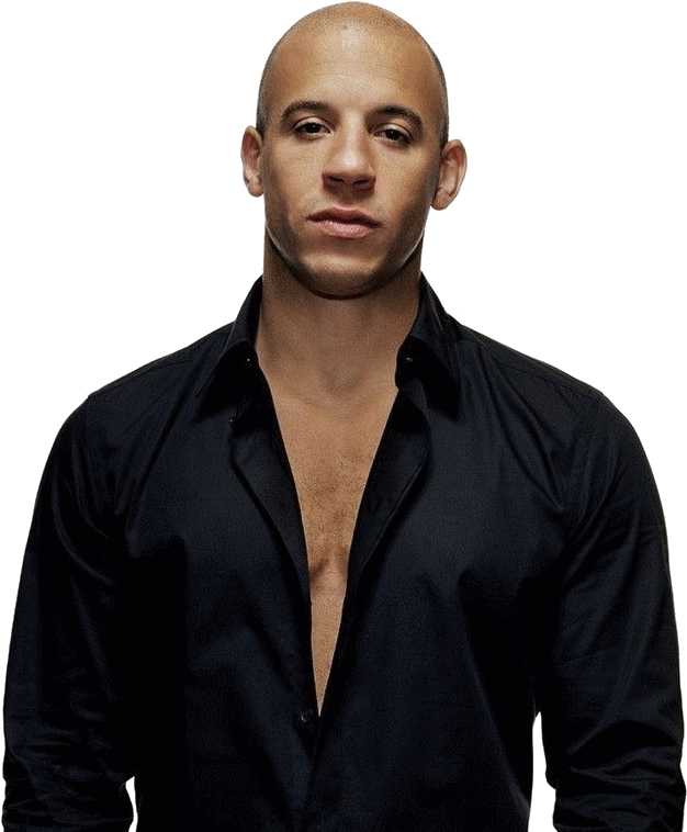 Movies - Vin Diesel Black (704x761), Png Download