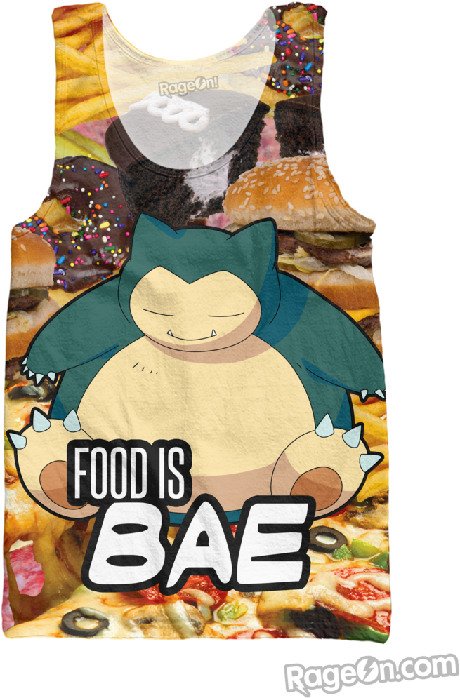 Snorlax Food Is Bae Tank Top - Snorlax Is Bae (832x1024), Png Download