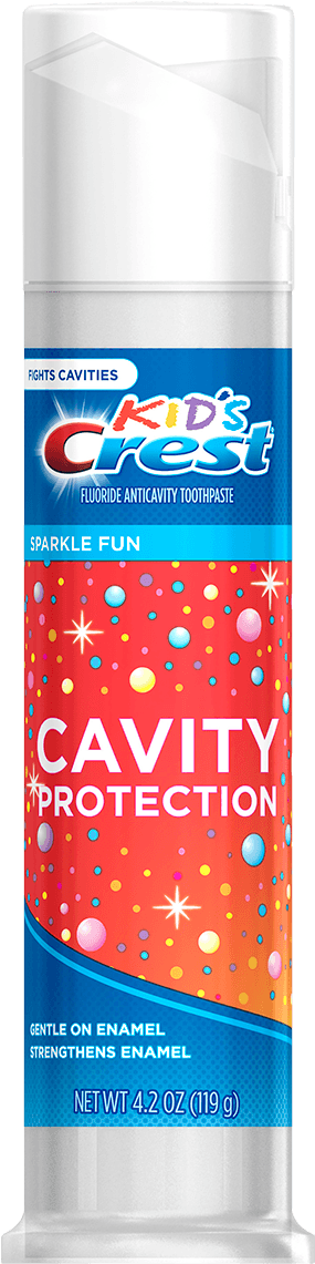 Crest Kids Cavity Protection Sparkle Fun Flavor Toothpaste - Crest Kids (1200x1200), Png Download
