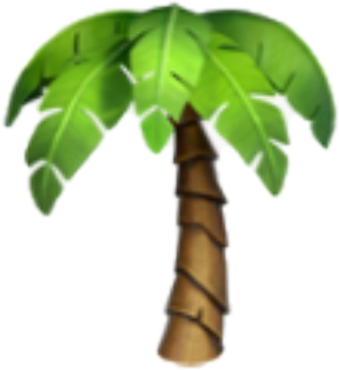 Emoji Emojis Emojisticker Iphone Iphoneemoji Iphoneemoj - Palm Tree Emoji (677x740), Png Download