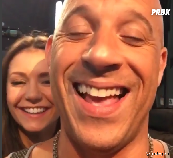 Nina Dobrev E Vin Diesel Se Divertem Em Bastidores - Nina Dobrev 2016 Instagram (950x549), Png Download