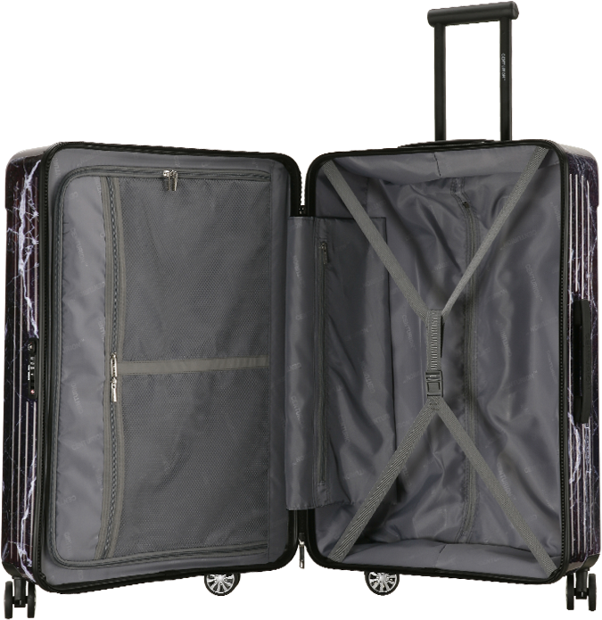 Vin Diesel Color May Vary Slightly From Pictures - Centurion Polycarbonate Hardside Luggage Spinner, Colorful (746x752), Png Download