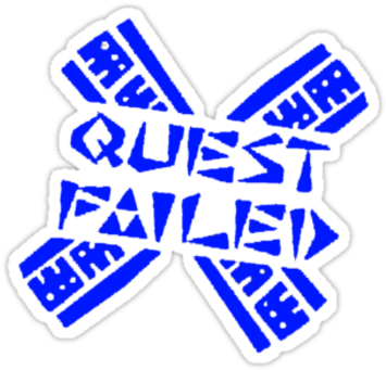 Guild Stamp Of Disapproval - Monster Hunter World Quest Failed (375x360), Png Download