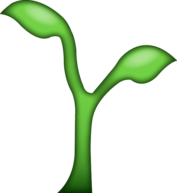 Download All Icons Island Seedling Usd - Plant Emoji (586x640), Png Download