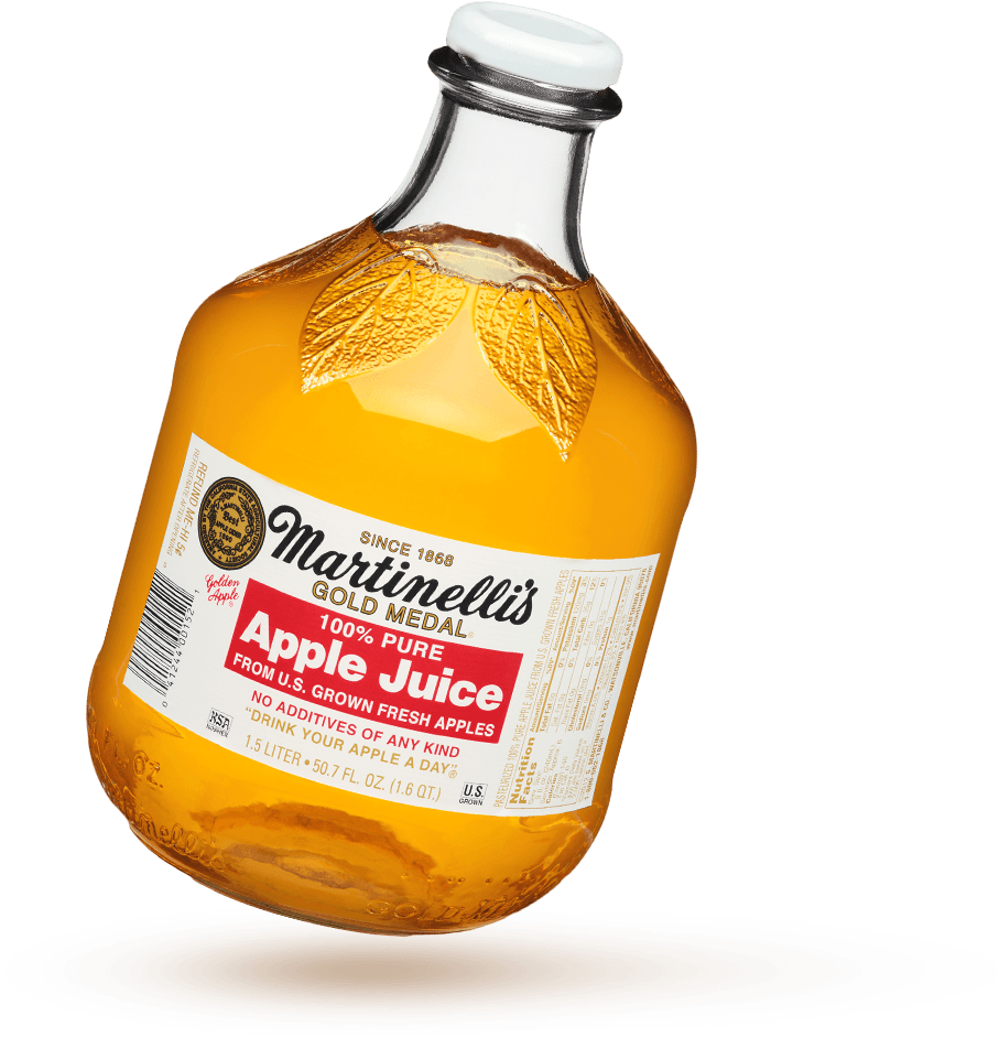 Oz Still Juices - Martinellis Gold Medal 100% Pure Apple Juice - 50.7 (907x941), Png Download