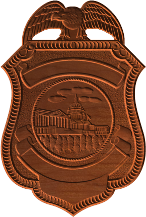 Capital Police Badge Ptn - Emblem (430x430), Png Download